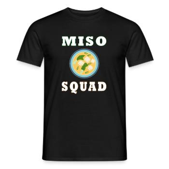 Miso Soup Squad Ramen Noodles Japanese Food - Men's T-Shirt - black - Front - AI Model Male 178 light (178cm)