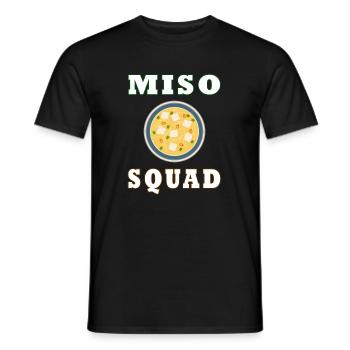 Nouilles Ramen de l'équipe Miso Squad Cuisine - T-shirt homme - noir - Devant - AI Model Male 178 light (178cm)