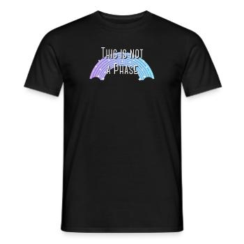 Pas une phase 🌈 - T-shirt homme - noir - Devant - AI Model Male 178 light (178cm)