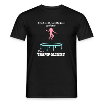 Pull pour trampoline Ironic Saying Hobby - T-shirt homme - noir - Devant - AI Model Male 178 light (178cm)