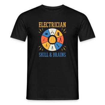 Electro Craftsman Ingénieur Voltage - T-shirt homme - noir - Devant - AI Model Male 178 light (178cm)