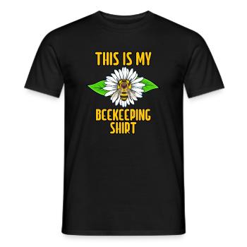 Citation amusante sur l'apiculture Beeswax Beehive - T-shirt homme - noir - Devant - AI Model Male 178 light (178cm)