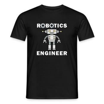 Robotic Engineering Lustiger Spruch Mechaniker - Männer T-Shirt - Schwarz - Vorne - AI Model Male 178 light (178cm)