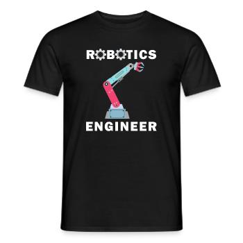 Robotik-Ingenieur Robotermechan - Männer T-Shirt - Schwarz - Vorne - AI Model Male 178 light (178cm)
