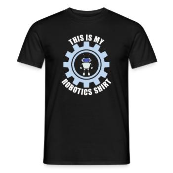 Ingénieur en robotique Ironic Robot Fan - T-shirt homme - noir - Devant - AI Model Male 178 light (178cm)