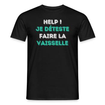 Verabscheut das Geschirr - Special Edition - Männer T-Shirt - Schwarz - Vorne - AI Model Male 178 light (178cm)