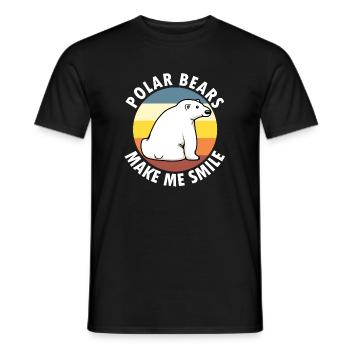 Eisbären bringen mich zum Lächeln Süße - Männer T-Shirt - Schwarz - Vorne - AI Model Male 178 light (178cm)