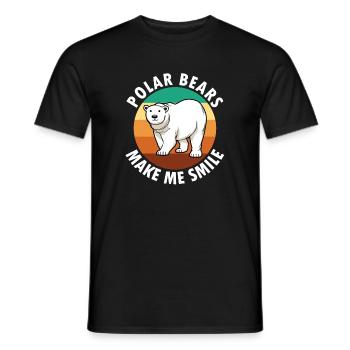Eisbären ironischer Spruch Cute Bear Wilderness - Männer T-Shirt - Schwarz - Vorne - AI Model Male 178 light (178cm)