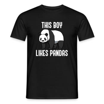 Australischer Pandabär niedliches Wildtier - Männer T-Shirt - Schwarz - Vorne - AI Model Male 178 light (178cm)
