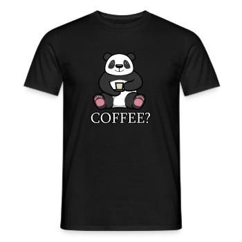 Müde Panda Lazy Büroarbeit montags - Männer T-Shirt - Schwarz - Vorne - AI Model Male 178 light (178cm)