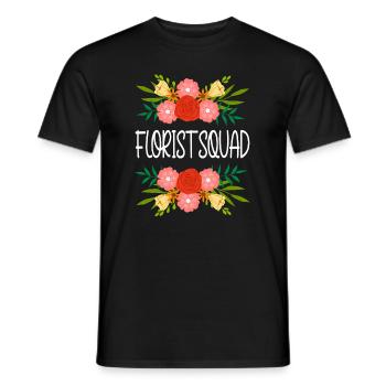 Florist Squad Citation ironique Hobby Gardener - T-shirt homme - noir - Devant - AI Model Male 178 light (178cm)