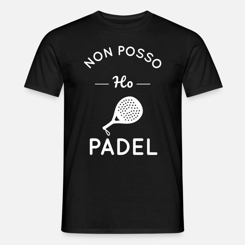 Non Posso Ho Padel - T-shirt uomo - nero