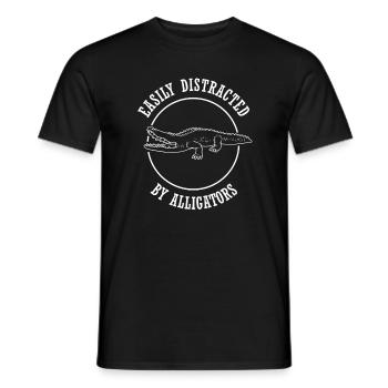Ablenkt von Alligatoren Ironisches Sprichwort - Männer T-Shirt - Schwarz - Vorne - AI Model Male 178 light (178cm)