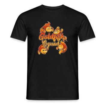 Goldfish Squad Aquaristics Cute Fish - Men's T-Shirt - black - Front - AI Model Male 178 light (178cm)