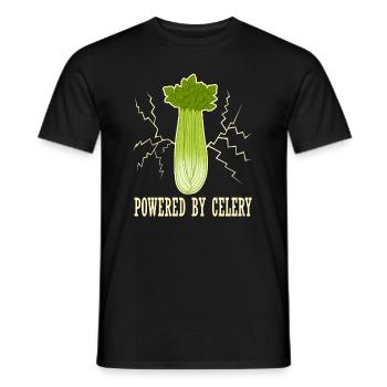 Angetrieben von Vegetables Sellerie Food Leek - Männer T-Shirt - Schwarz - Vorne - AI Model Male 178 light (178cm)