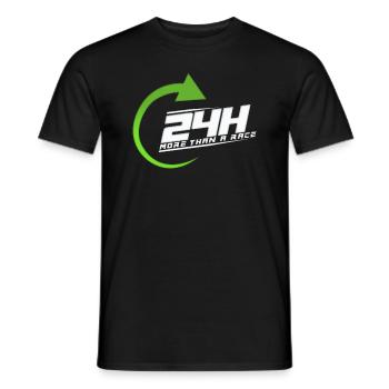 24h - Männer T-Shirt - Schwarz - Vorne - AI Model Male 178 light (178cm)