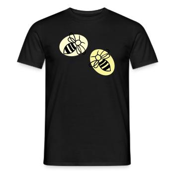 Bienen - Männer T-Shirt - Schwarz - Vorne - AI Model Male 178 light (178cm)