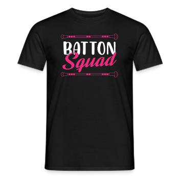 Baton Squad - Men's T-Shirt - black - Front - AI Model Male 178 light (178cm)