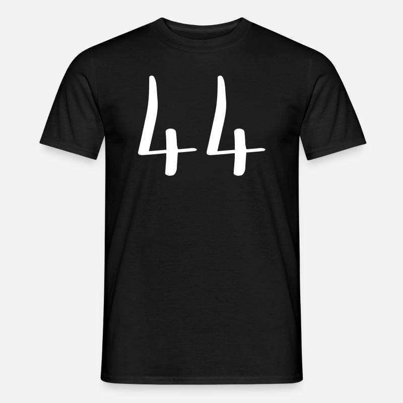44 - Männer T-Shirt - Schwarz