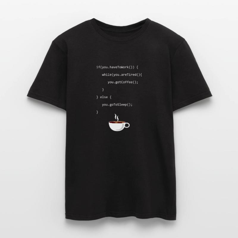 Programming Coffee Softwareingenieur Developer Männer T-Shirt