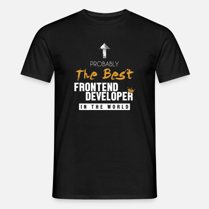 Best Frontend Developer World Engineer Software Men’s T-shirt