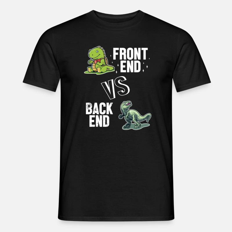 Frontend vs. Backend Developer Full Stack Men’s T-shirt