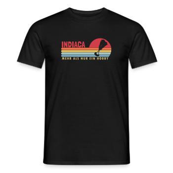 Indiaca mehr als nur ein Hobby Professional - Men's T-Shirt - black - Front - AI Model Male 178 light (178cm)