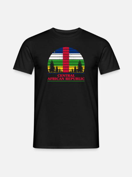 Central African Republic - Men's T-Shirt - black