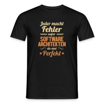 Software Architekten sind Perfekt Software - Männer T-Shirt - Schwarz - Vorne - AI Model Male 178 light (178cm)