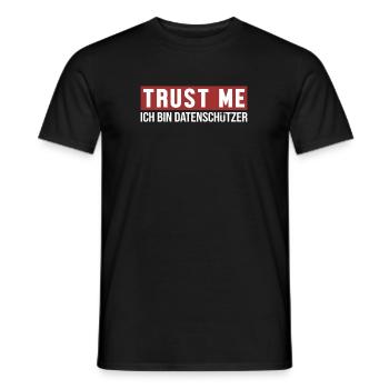 Trust Me Ich bin Datenschützer Datenschützer - Männer T-Shirt - Schwarz - Vorne - AI Model Male 178 light (178cm)