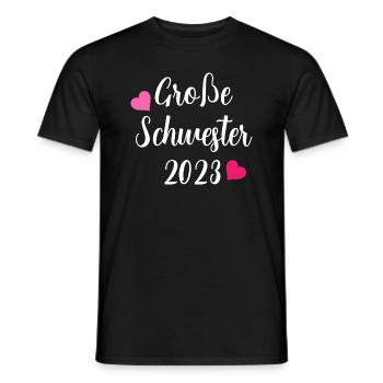 Große Schwester 2023 - Männer T-Shirt - Schwarz - Vorne - AI Model Male 178 light (178cm)