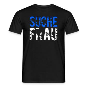 Ich such ne Frau - Männer T-Shirt - Schwarz - Vorne - AI Model Male 178 light (178cm)