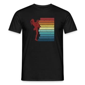 Bouldern Sportklettern Speedklettern Kraxler - Männer T-Shirt - Schwarz - Vorne - AI Model Male 178 light (178cm)