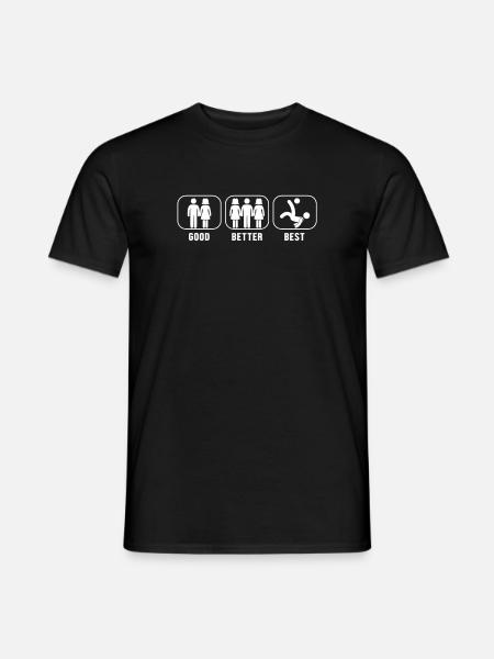 Good Better Best Soccer Joueur de football - T-shirt homme - noir
