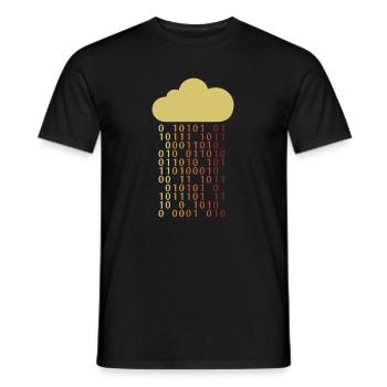 Cloud Bit Informatiker Admin IT-Betrieb - Männer T-Shirt - Schwarz - Vorne - AI Model Male 178 light (178cm)