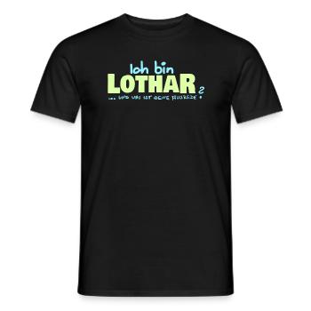 Ausrede Namenschild Lothar - Männer T-Shirt - Schwarz - Vorne - AI Model Male 178 light (178cm)