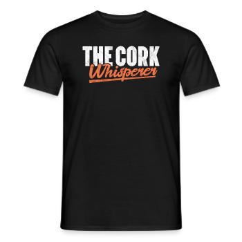 Cork Wine – Wine Lover Cork Collector Wine - Men's T-Shirt - black - Front - AI Model Male 178 light (178cm)