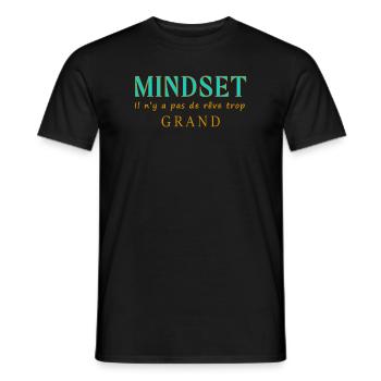 Mindset - T-shirt homme - noir - Devant - AI Model Male 178 light (178cm)