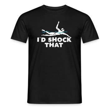 Id choquant que Design pour un amateur de piscine plaisante - T-shirt homme - noir - Devant - AI Model Male 178 light (178cm)
