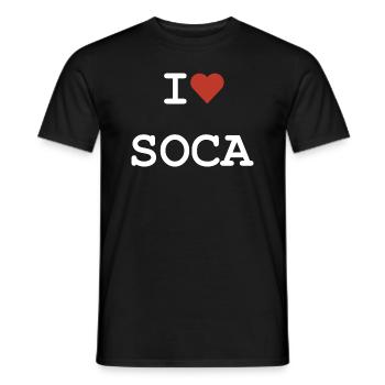 Ich liebe Soca - Kreyol Sat - Männer T-Shirt - Schwarz - Vorne - AI Model Male 178 light (178cm)