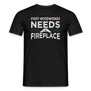 Love Cutter Union Carpenter Carpenter Plumber - Men's T-Shirt - black - Front - AI Model Male 178 light (178cm)