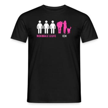 Katzen Pferdeliebhaber Katzenliebhaber Pferde - Männer T-Shirt - Schwarz - Vorne - AI Model Male 178 light (178cm)