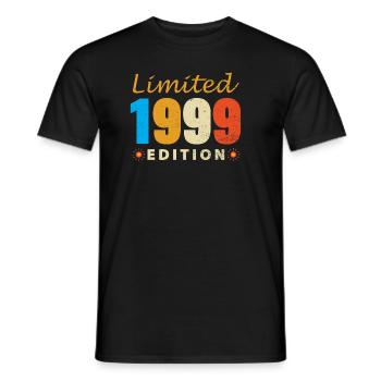 Year of birth 1999 limited edition - Men's T-Shirt - black - Front - AI Model Male 178 light (178cm)