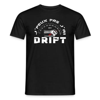 J'Peux Pas J'ai Drift - T-shirt homme - noir - Devant - AI Model Male 178 light (178cm)