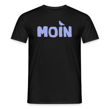Chemise Moin - Sea the Seagull - T-shirt homme - noir - Devant - AI Model Male 178 light (178cm)