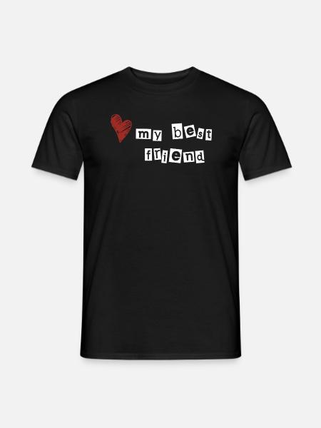 Love my best friend - Men's T-Shirt - black