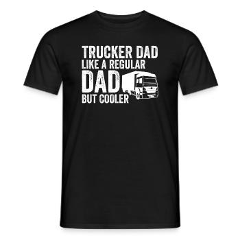 Trucker Dad Like A Regular Dad But Cooler - Männer T-Shirt - Schwarz - Vorne - AI Model Male 178 light (178cm)