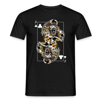 Scorpio Steampunk Jeu de Cartes Clubs Jack Poker - T-shirt homme - noir - Devant - AI Model Male 178 light (178cm)