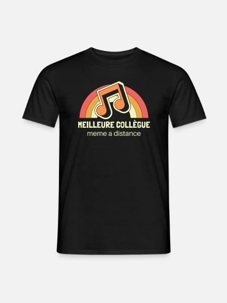 Meilleure Collègue Citation Femme - T-shirt homme - noir