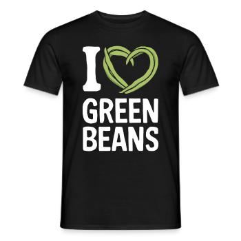 Grüne Bohnen - Männer T-Shirt - Schwarz - Vorne - AI Model Male 178 light (178cm)